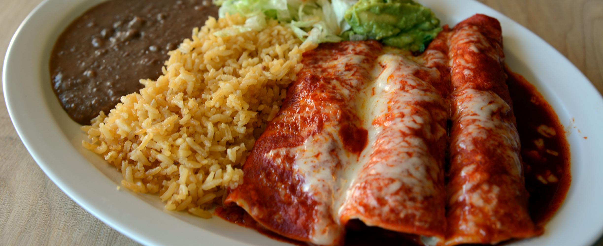 Typical Mexican food Flautas.