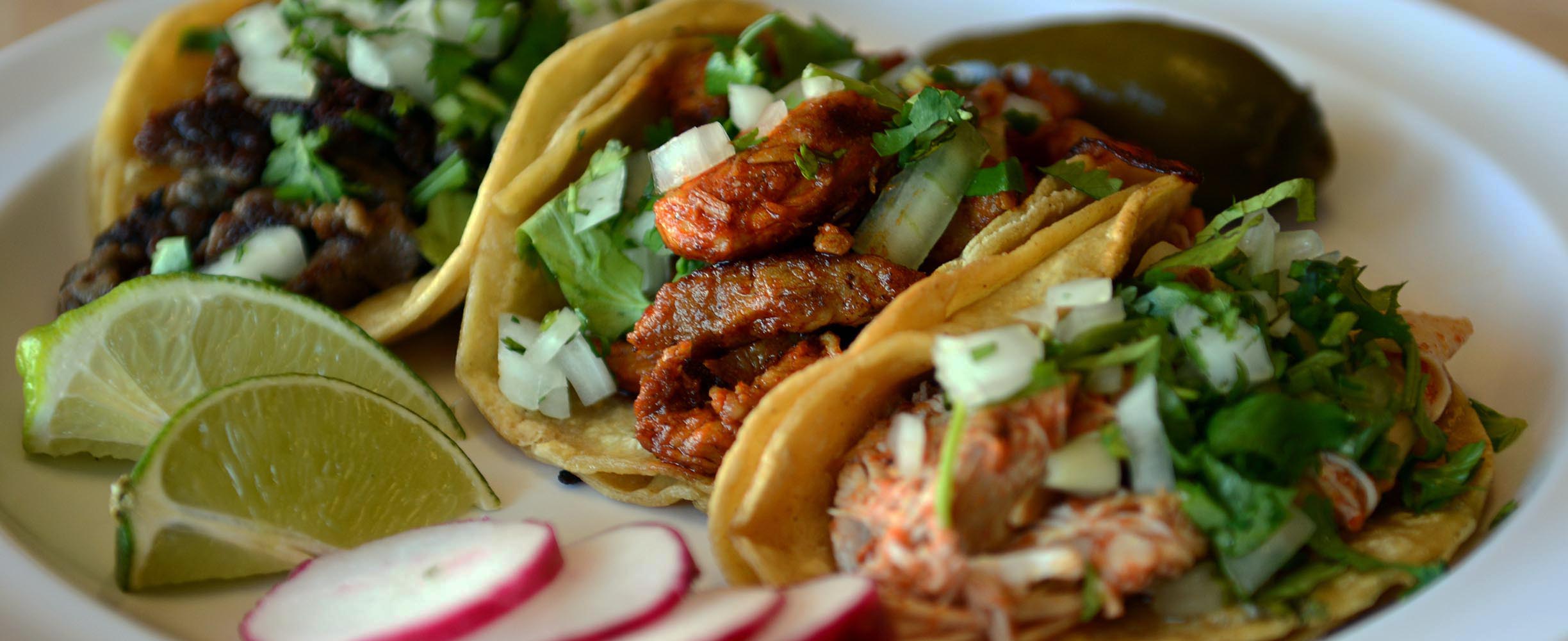 Our Tacos and Taquitos are true Mexican style, prepared by cooks from Mexico and Salvador.